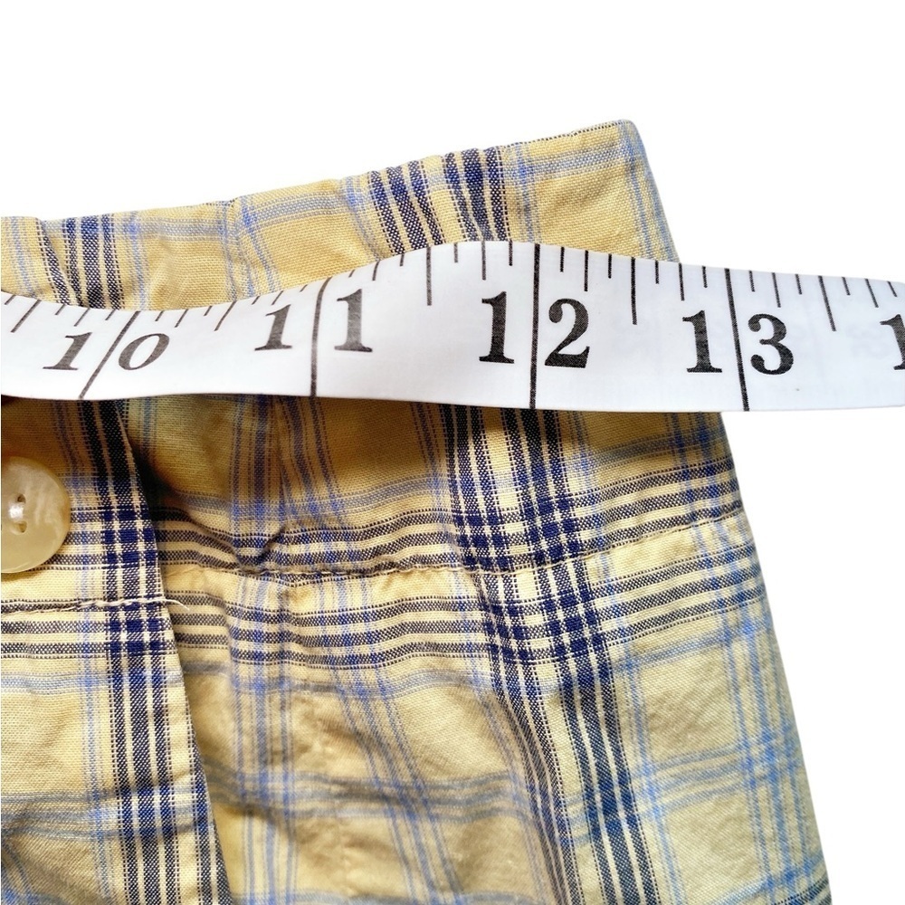 Charter Club Yellow and Black Plaid Pencil Wrap Skirt - Picture 9 of 13